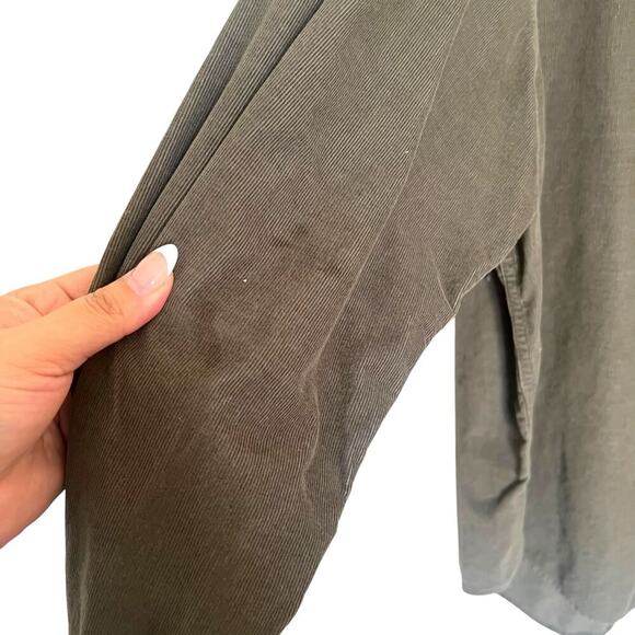 St. John's Bay Men's 21 Wale Corduroy Button Up Green Size XL - Picture 4 of 9